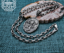 Handmade Sterling Silver Viking Anchor Chain Necklace