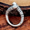 Sterling Silver Erlendur Ring. Authentic Handmade Viking Jewelry.