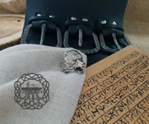 Handmade Sterling Silver Grizzly Bear Ring. Viking Biker Animal Jewelry.