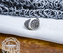 Sterling Silver Sleipnir Ring. Artisan Viking Jewelry.