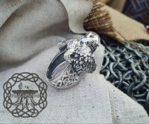 Handmade Sterling Silver Viking Berserker Ring. Norse Bear Jewelry.