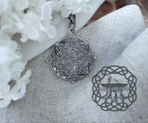 Handmade Sterling Silver Celtic Flower Pendant
