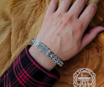 Mammen Style Filigree Sterling Silver Viking Bracelet. Based on the Cammin Casket.