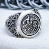 Sterling Silver Sleipnir Ring. Artisan Viking Jewelry.