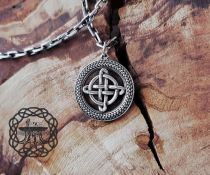 Sterling Silver Celtic Knot Pendant. Seasonal Symbol Necklace.