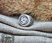 Sterling Silver Odins Horn Ring. Artisan Viking Jewelry.