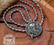 Stylized Sterling Silver Anchor Chain Necklace