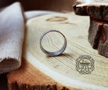 Handmade Sterling Silver Braided Viking Ring. Authentic Norse Jewelry.