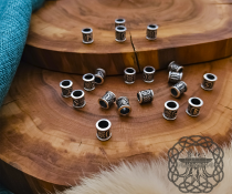 Handmade Sterling Silver Viking Rune Set. Norse Jewelry Beads.