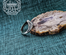 Sterling Silver Wind Rose Signet Ring. Handmade Compass Jewelry.