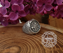 House Tyrell Ring, Sterling Silver Ring, Game of Thrones Ring, Tyrell House, Growing Strong Game of Thrones Cosplay Jewelry
