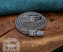 Sterling Silver Viking Chain Necklace. Authentic Mammen Design.