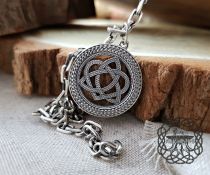 Sterling Silver Celtic Love Knot Pendant. Handmade Irish Jewelry.