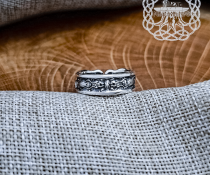 Handmade Sterling Silver Scorpion Ring. Biomechanical Animal Jewelry.