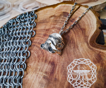 Handmade Sterling Silver Stormtrooper Pendant. Star Wars Necklace.