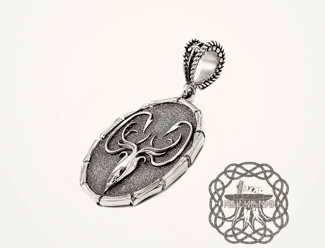 Greyjoy House Pendant, Game of Thrones Jewelry, We do not sow, Sterling Silver Pendant, Greyjoy House Amulet