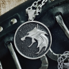 Wolf School Medallion Wolf Pendant Sterling Silver Cosplay Pendant Witcher Wolf School Necklace Witcher Medallion Witcher Pendant