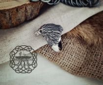 Handcrafted Sterling Silver Eagle Ring. Unique Animal Jewelry.