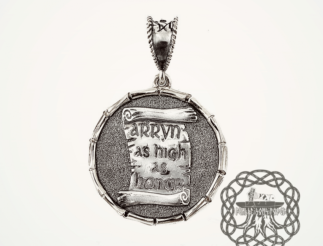 Arryn House Pendant, Sterling Silver Arryn Necklace, Game of Thrones Jewelry