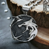 Wolf School Medallion Wolf Pendant Sterling Silver Cosplay Pendant Witcher Wolf School Necklace Witcher Medallion Witcher Pendant
