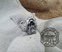Handmade Sterling Silver Viking Berserker Ring. Norse Bear Jewelry.