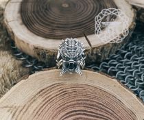 Sterling Silver Predator Ring. Unmasked Alien Design.