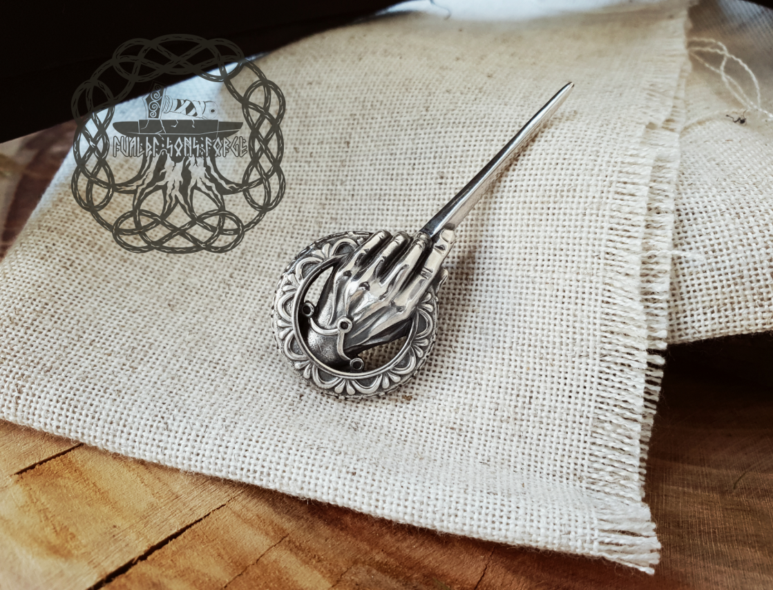 Hand of the King Brooch, Game of Thrones Jewelry, Game of Thrones Brooch, Kings Hand Pin, Game of Thrones Pin, Sterling Silver Brooch
