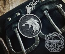 Wolf School Medallion Wolf Pendant Sterling Silver Cosplay Pendant Witcher Wolf School Necklace Witcher Medallion Witcher Pendant
