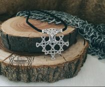 Viking Mjolnir Necklace Replica from Hiddensee. Sterling Silver Thor Hammer Pendant.
