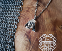 Handmade Sterling Silver Darth Vader Pendant. Star Wars Jewelry.