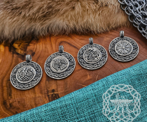 Handmade Sterling Silver Viking Sleipnir Pendant. Urnes Style Necklace.