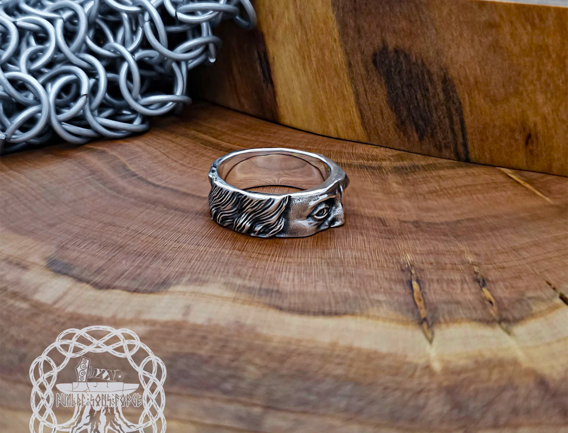 Sterling Silver Benjamin Franklin Ring. Handcrafted Artisan Jewelry.