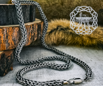 Handmade Sterling Silver Viking Chain Necklace