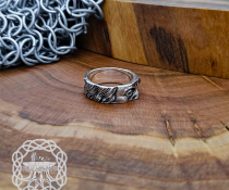 Sterling Silver Benjamin Franklin Ring. Handcrafted Artisan Jewelry.