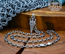 Sterling Silver Gungnir Spear Necklace. Handmade Viking Pendant.