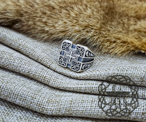 Sterling Silver Cross Statement Ring. Gothic Knight Jewelry.