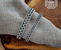 Mammen Style Viking Arm Ring. Handcrafted Sterling Silver Bracelet Inspired by Cammin Casket.