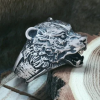 Handmade Sterling Silver Bear Ring. Viking Biker Animal Jewelry.