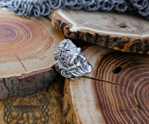 Handmade Sterling Silver Frankenstein Ring. Gothic Inspired Jewelry.