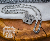 Handmade Sterling Silver Celtic Cross Pendant. Artisan Norse Jewelry.