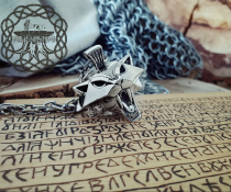 Cat Pendant Cat Medallion Sterling Silver Pendant Cosplay Pendant Cat Necklace Cat School
