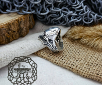 Handmade Sterling Silver Venom Ring. Superhero Cosplay Jewelry.