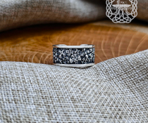 Sterling Silver Maltese Cross Ring. Handmade Floral Jewelry.