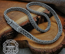 Sterling Silver Viking Chain Necklace. Authentic Mammen Design.