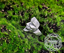 Sterling Silver V for Vendetta Ring. Handmade Mask-Inspired Jewelry.