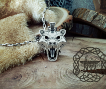 Bear Pendant Sterling Silver Bear Necklace Bear School Bear Medallion