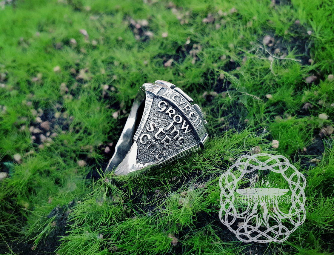 House Tyrell Ring, Sterling Silver Ring, Game of Thrones Ring, Tyrell House, Growing Strong Game of Thrones Cosplay Jewelry