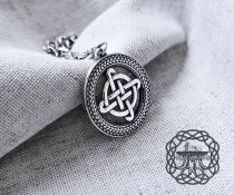 Sterling Silver Celtic Knot Pendant. Seasonal Symbol Necklace.