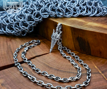 Sterling Silver Gungnir Spear Necklace. Handmade Viking Pendant.
