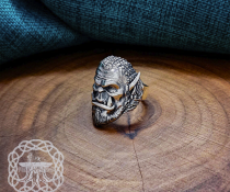 Sterling Silver Orc Durotan Ring. Handmade World of Warcraft Jewelry.
